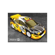 Bittydesign P10R 1/10 190mm rally clear body, 1mm hard BDRX-190P10RH