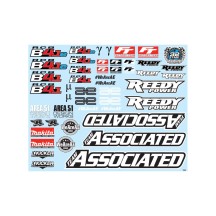 Hoja de adhesivos RC8B4.1/RC8B4.1e Team Associated AE81651