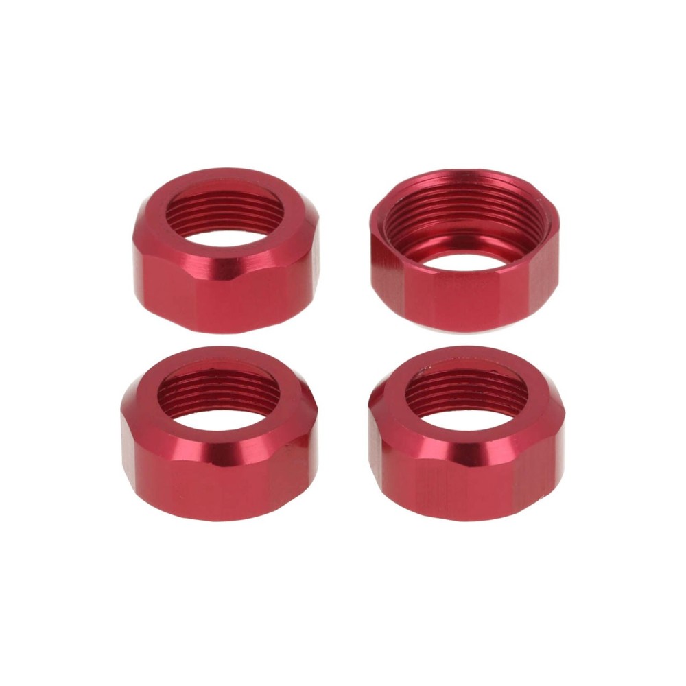 Tapa de amortiguador anodizada roja CQ0109