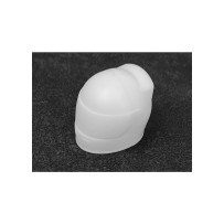Bittydesign Universal Helmet for 1/10 Formula cars including mirrors (white) BDF1-HLM