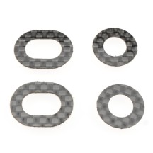 Revolution Design Ultra 1/8 Offroad Carbon Fiber Body Washers (4pcs | for 7-8mm Posts) RDRP0624