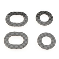 Revolution Design Ultra 1/8 Offroad Carbon Fiber Body Washers (4pcs | for 7-8mm Posts) RDRP0624