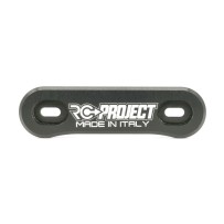 RC-Project One Piece Wing Button in Ergal 7075 T6 Black RCPJ-A007N