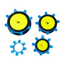 RC-Project Tire Gluing Rubber Bands Cyan (4) RCPJ-A024-C