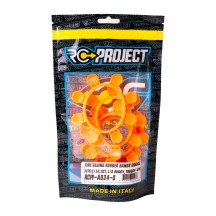 RC-Project Tire Gluing Rubber Bands Orange (4) RCPJ-A024-O