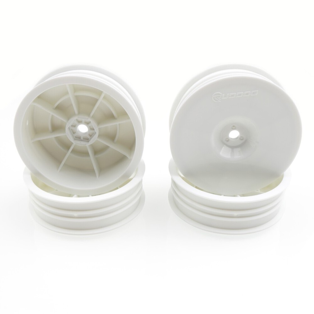 RUDDOG B7 | XB2 | LD3 - 2wd Slim Front Wheels 2.2" (White | 4pcs) RP-0755