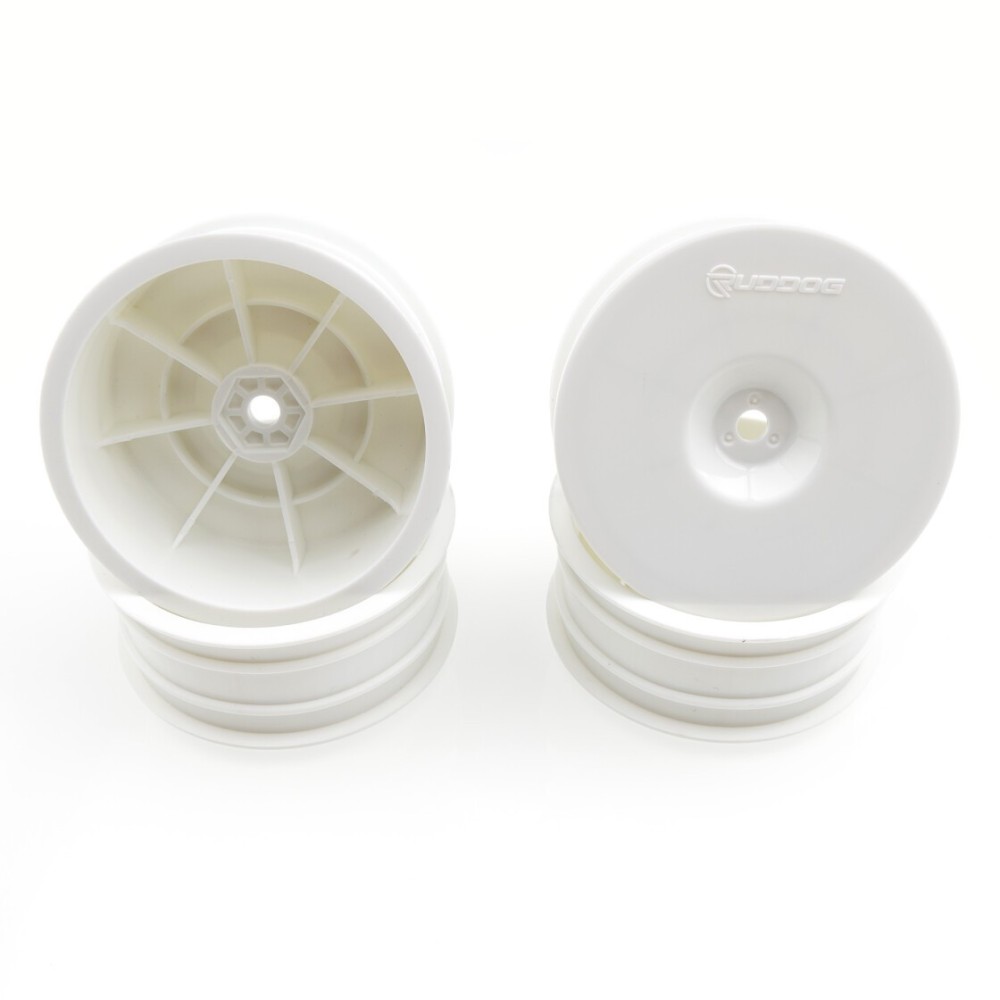 RUDDOG B7 | XB2 | LD3 - 2wd Front Wheels 2.2" (White | 4pcs) RP-0757 RUDDOG B7 | XB2 | LD3 - 2wd Front Wheels 2.2" (White | 4pcs) RP-0757