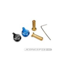 JConcepts&nbsp;battery plug pull set, withplugs, blue + and black  JCO5029
