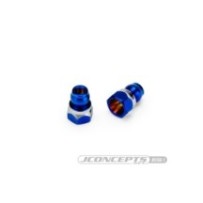 JConcepts RC10B7 Fin titanium front stand-off, burnt blue - 8mm JCO5159-1