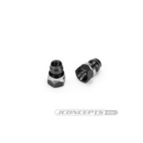 JConcepts RC10B7 Fin titanium front stand-off, stealth black - 8mm JCO5159-2