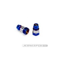JConcepts RC10B7 Fin titanium rear stand-off, burnt blue - 10mm JCO5160-1