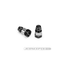 JConcepts RC10B7 Fin titanium rear stand-off, stealth black - 10mm JCO5160-2