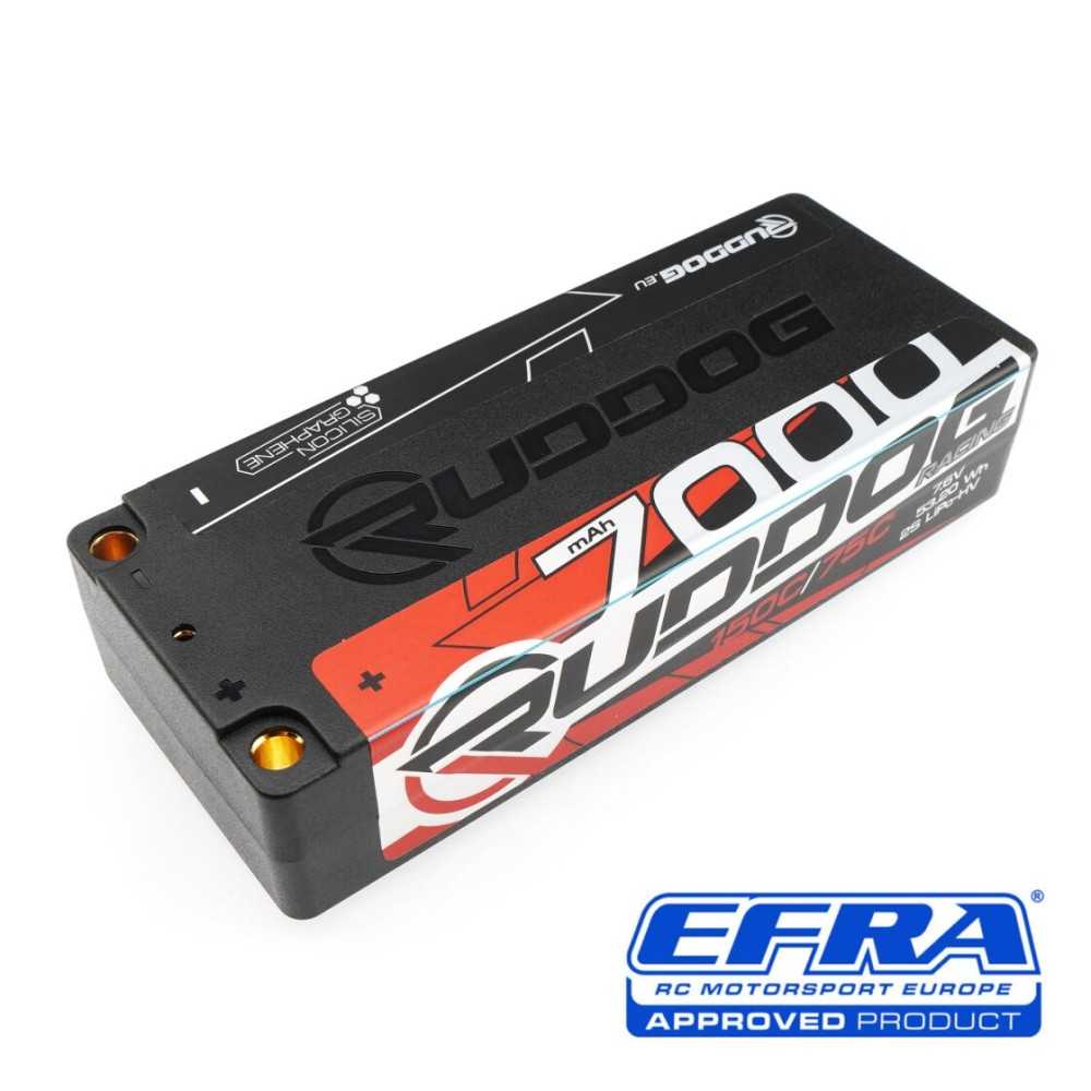 RUDDOG Racing 7000mAh 150C/75C 7.6V 113mm Mid Short Stick Pack LiPo-HV Battery RP-0799 RUDDOG Racing 7000mAh 150C/75C 7.6V 113mm Mid Short Stick Pack LiPo-HV Battery RP-0799