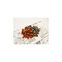 Hiro Seiko X4F25 Titan/Alloy Hex Socket Screw Set [Orange] (101pcs HS-48945