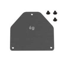 Placa de peso servo aluminio 6 g RC10B7 Team Associated AE92444