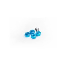 Koswork Tamiya 5mm Aluminum Clamping Wheel Hex (4) Blue KOS04407