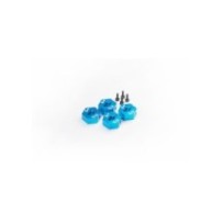 Koswork Tamiya 5mm Aluminum Clamping Wheel Hex (4) Blue KOS04407