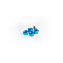 Koswork Tamiya 6mm Aluminum Clamping Wheel Hex (4) Blue KOS04408