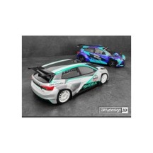 Bittydesign SKODA Fabia RS Rally2 1/10 190mm rally clear body, LightWeight 0,8mm (wing included) BDRX-190FRS2