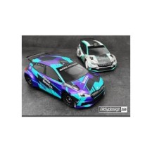 Bittydesign SKODA Fabia RS Rally2 1/10 190mm rally clear body, LightWeight 0,8mm (wing included) BDRX-190FRS2