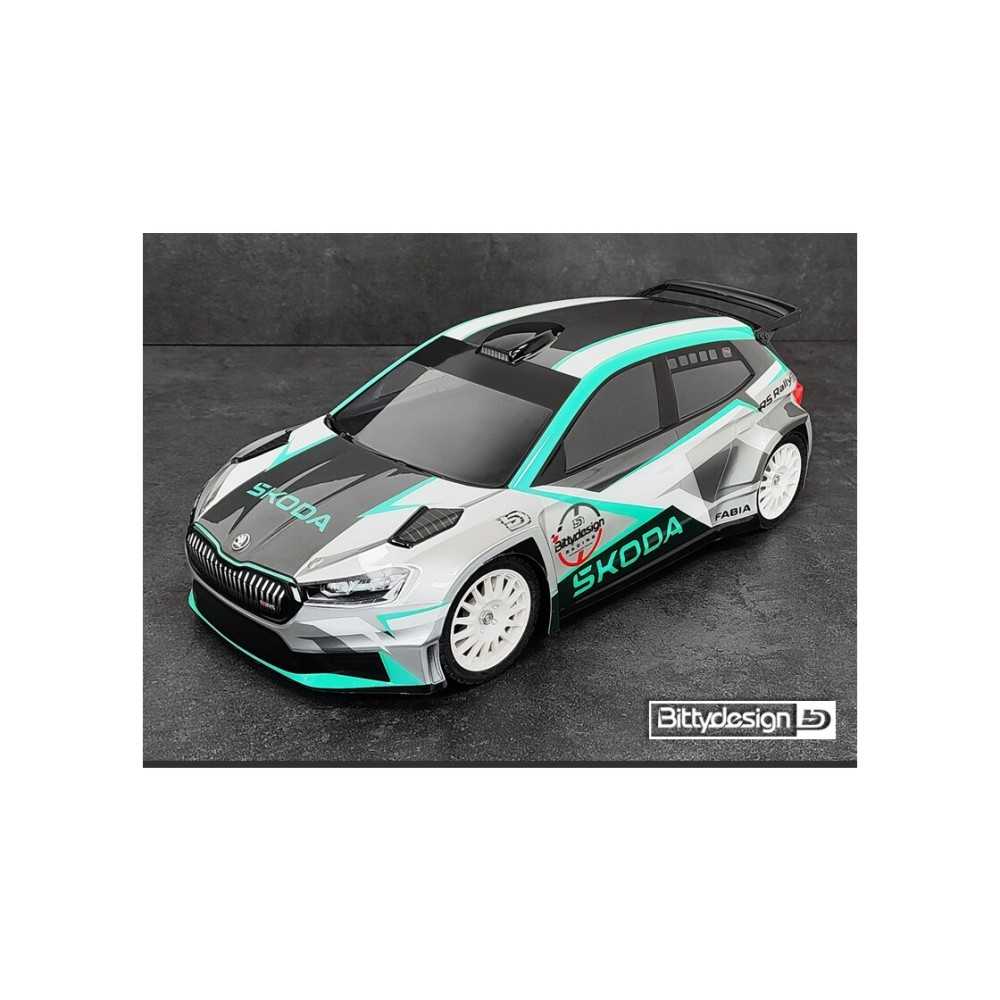 Bittydesign SKODA Fabia RS Rally2 1/10 190mm rally clear body, Hard 1,2mm (wing included) BDRX-190FRS2H Bittydesign SKODA Fabia RS Rally2 1/10 190mm rally clear body, Hard 1,2mm (wing included) BDRX-190FRS2H