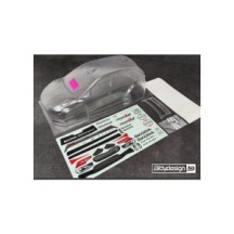 Bittydesign SKODA&nbsp;Fabia RS Rally2&nbsp;1/10 190mm rally&nbsp;clear body, Hard&nbsp;1,2mm&nbsp;(wing included) BDRX-190FRS2H