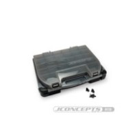 JConcepts tool box withupper storage, black / smoke gray JCO5130-28