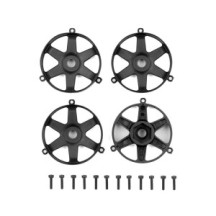 Placas frontales DC10 FT negras Team Associated AE72246