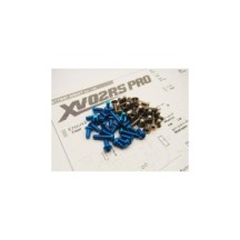 Hiro Seiko XV-02RS PRO Titan/Alum Hex Socket Screw Set [T-Blue] HS-48960
