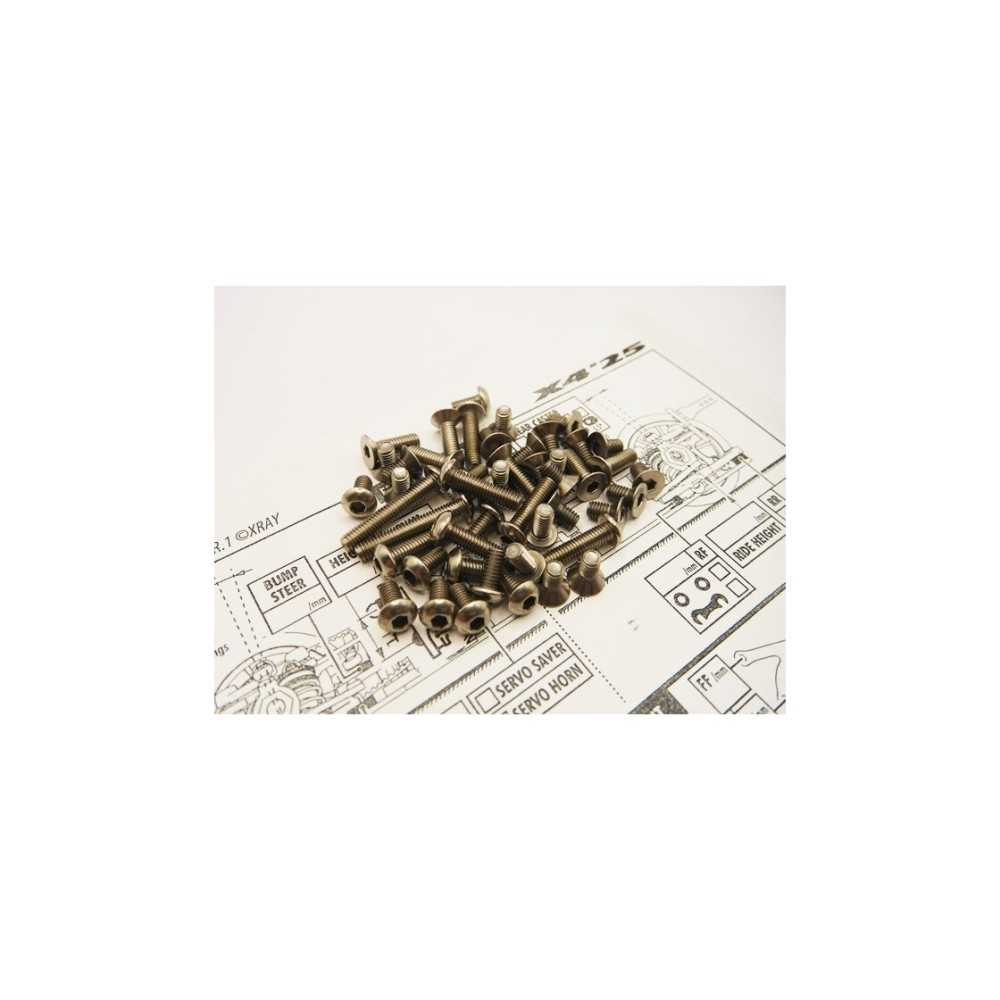 Hiro Seiko X4'25 Titanium Hex Socket Screw Set HS-48966 Hiro Seiko X4'25 Titanium Hex Socket Screw Set HS-48966