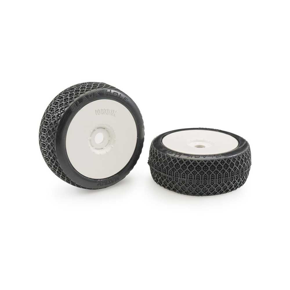 Matrix Blackhole Super Soft 1:8 Buggy Tires Pre-glued (White Wheels | 2pcs) MX-BLASS-GL Matrix Blackhole Super Soft 1:8 Buggy Tires Pre-glued (White Wheels | 2pcs) MX-BLASS-GL