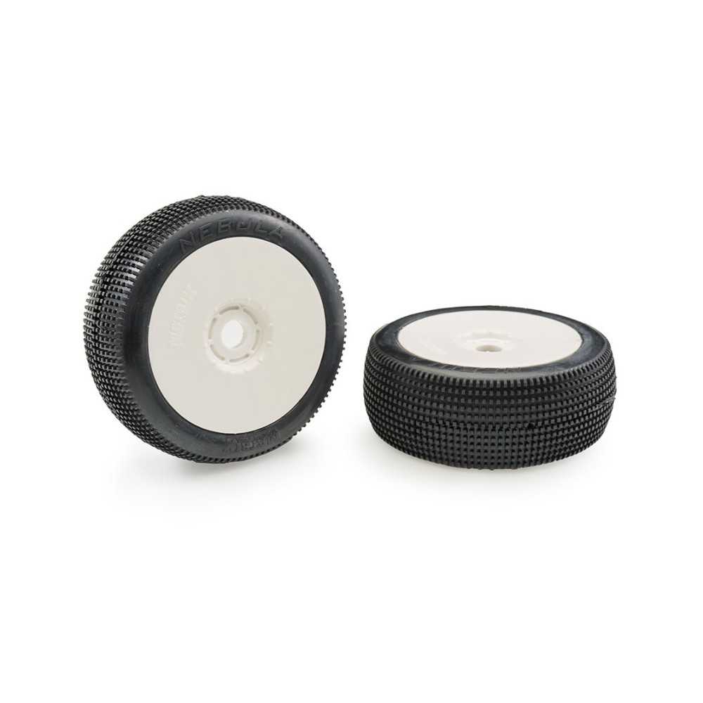 Matrix Nebula Super Soft 1:8 Buggy Tires Pre-glued (White Wheels | 2pcs) MX-NEBSS-GL Matrix Nebula Super Soft 1:8 Buggy Tires Pre-glued (White Wheels | 2pcs) MX-NEBSS-GL