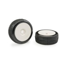Matrix Nova Soft 1:8 Buggy Tires Pre-glued (White Wheels | 2pcs) MX-NOVS-GL