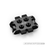 JConcepts RC10B7 front bulkhead 0 degree 9,3g, aluminum - black JCO5182-2