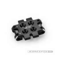 JConcepts RC10B7 front bulkhead 2,5 degree 9,3g, aluminum - black JCO5184-2