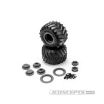 JConcepts Racer - blue compound pre-mounted on 3455G Mini Tribute wheel for Losi Mini LMT JCO4124-41914