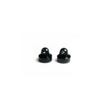 Koswork Alum Shock Cap for 12mm Shock Black (2) for Koswork & Tamiya KOS04803