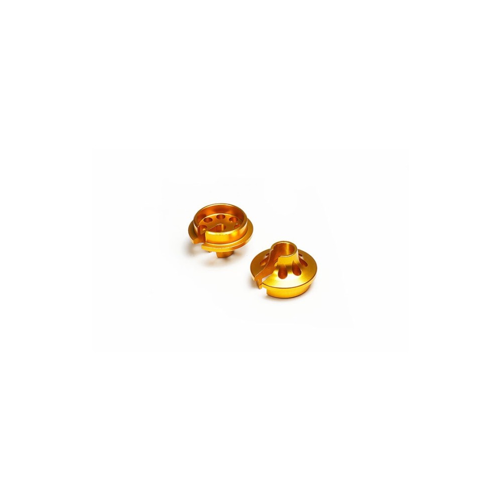 Koswork Long 12.2mm Alum Shock Spring Retainer/Cup for 12mm Shock Gold (2) KOS04805GD