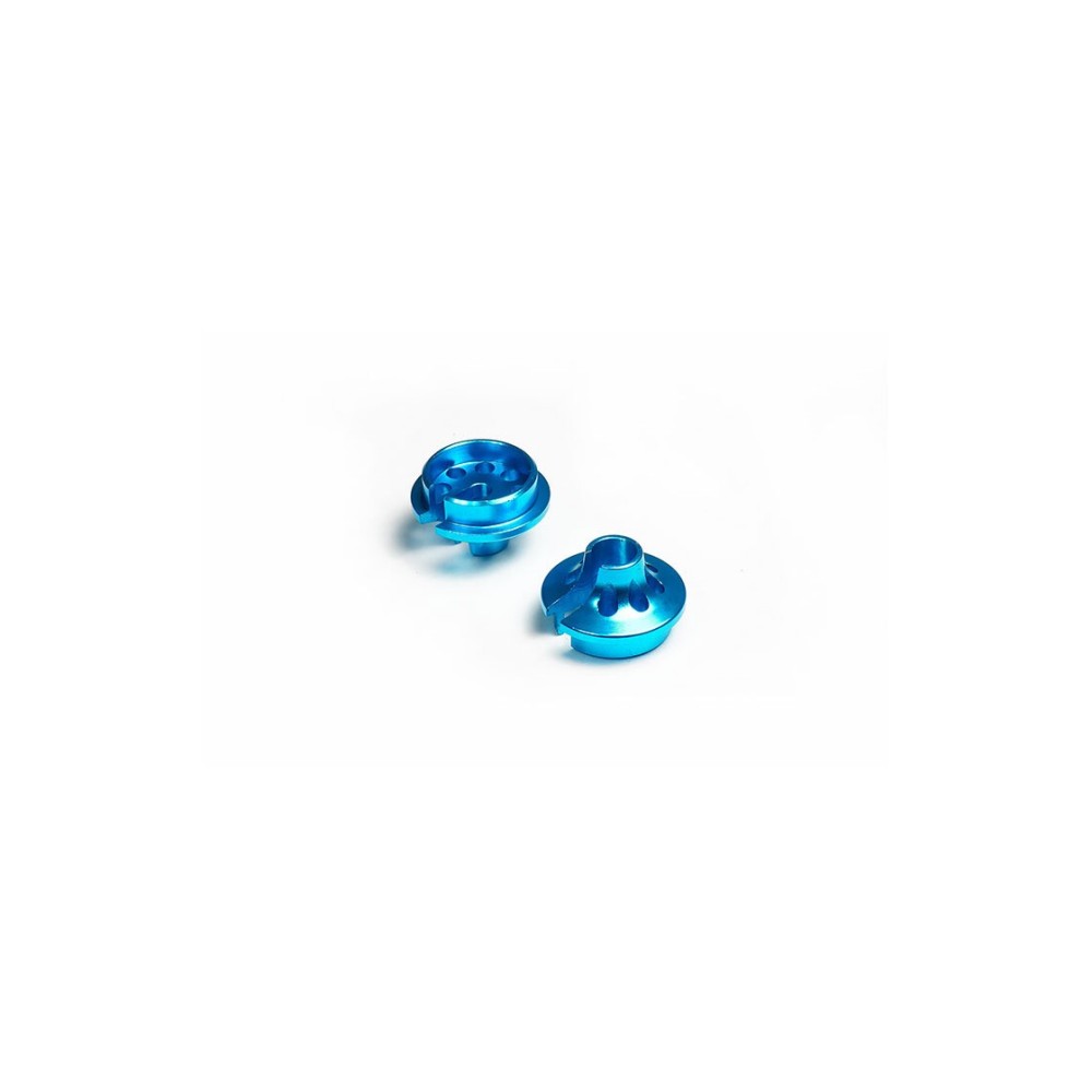 Koswork Long 12.2mm Alum Shock Spring Retainer/Cup for 12mm Shock Blue (2) KOS04805TA