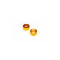 Koswork Lower Shock Cap Gold (2) 12mm & 13mm Shock AE KOS04808GD