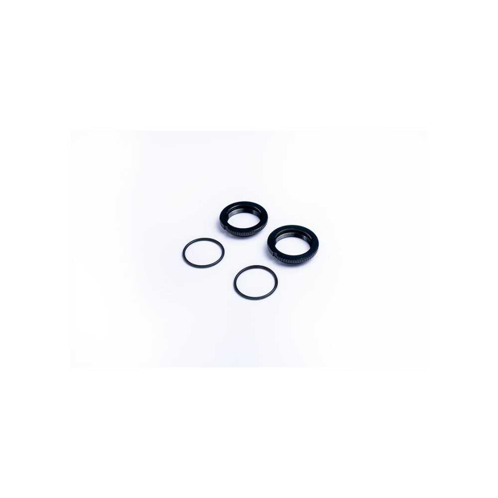 Koswork Threaded Collar w/O-rings Black for 12mm Shock AE Tamiya (2) KOS04812BK Koswork Threaded Collar w/O-rings Black for 12mm Shock AE Tamiya (2) KOS04812BK