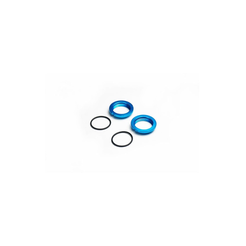 Koswork Threaded Collar w/O-rings Blue for 12mm Shock AE Tamiya (2) KOS04812TA Koswork Threaded Collar w/O-rings Blue for 12mm Shock AE Tamiya (2) KOS04812TA