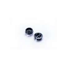Koswork Black Short 11.2/4.5mm Alum Shock Spring Retainer/Cup for 12mm Shock (2) KOS04846BK
