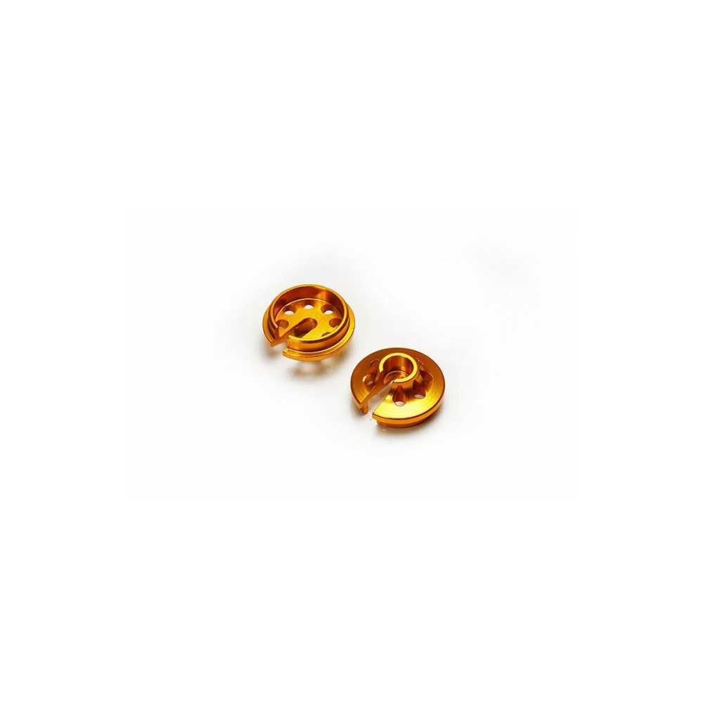 Koswork Short 9.2mm Alum Shock Spring Retainer/Cup for 12mm Shock Gold (2) KOS04846GD Koswork Short 9.2mm Alum Shock Spring Retainer/Cup for 12mm Shock Gold (2) KOS04846GD
