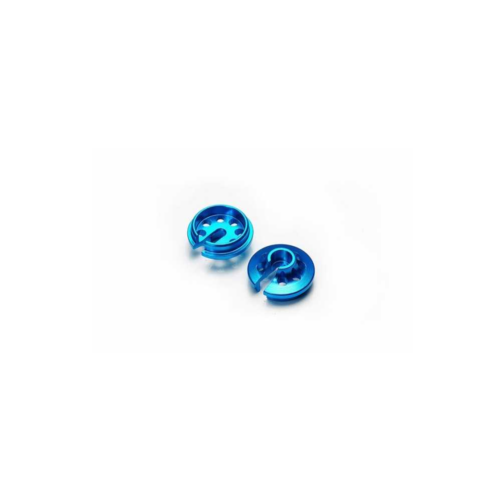 Koswork Short 9.2mm Alum Shock Spring Retainer/Cup for 12mm Shock Blue (2) KOS04846TA Koswork Short 9.2mm Alum Shock Spring Retainer/Cup for 12mm Shock Blue (2) KOS04846TA