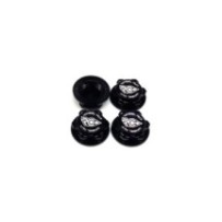 RC-Project 17mm Serrated Wheel Nut (Black | 4pcs) RCPJ-A033-B