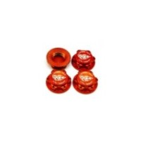 RC-Project 17mm Serrated Wheel Nut (Orange | 4pcs) RCPJ-A033-O