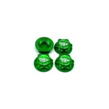 RC-Project 17mm Serrated Wheel Nut (Green | 4pcs) RCPJ-A033-GN