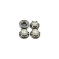 RC-Project 17mm Serrated Wheel Nut (Gray | 4pcs) RCPJ-A033-GY