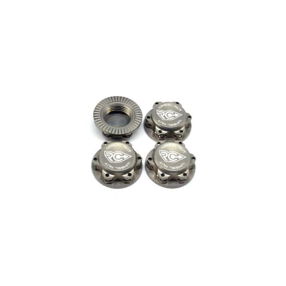 RC-Project 17mm Serrated Wheel Nut (Gray | 4pcs) RCPJ-A033-GY RC-Project 17mm Serrated Wheel Nut (Gray | 4pcs) RCPJ-A033-GY